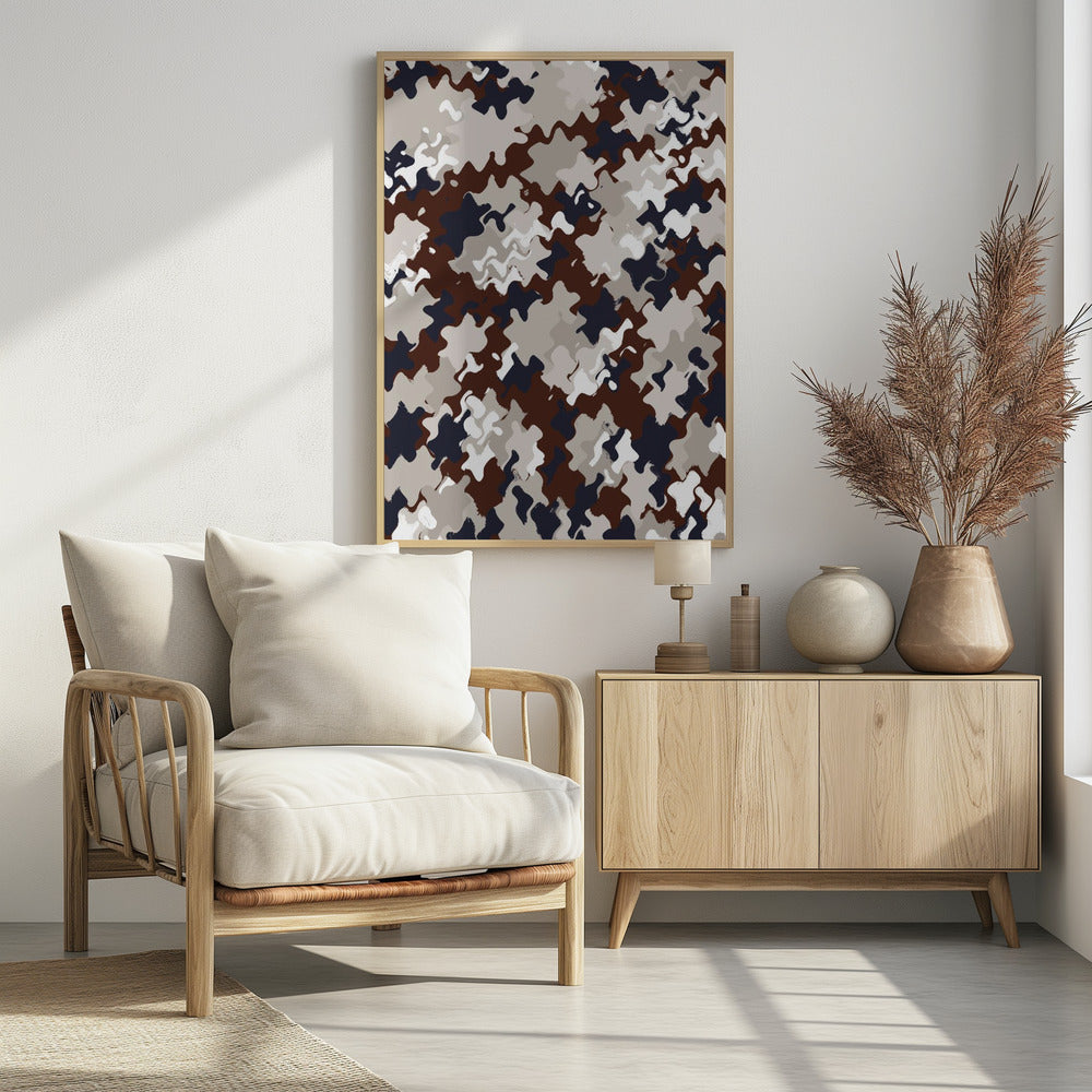 Abstrakte Wellenlandschaft | Poster