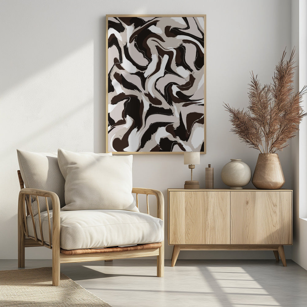 Swirling Earth Tones | Poster