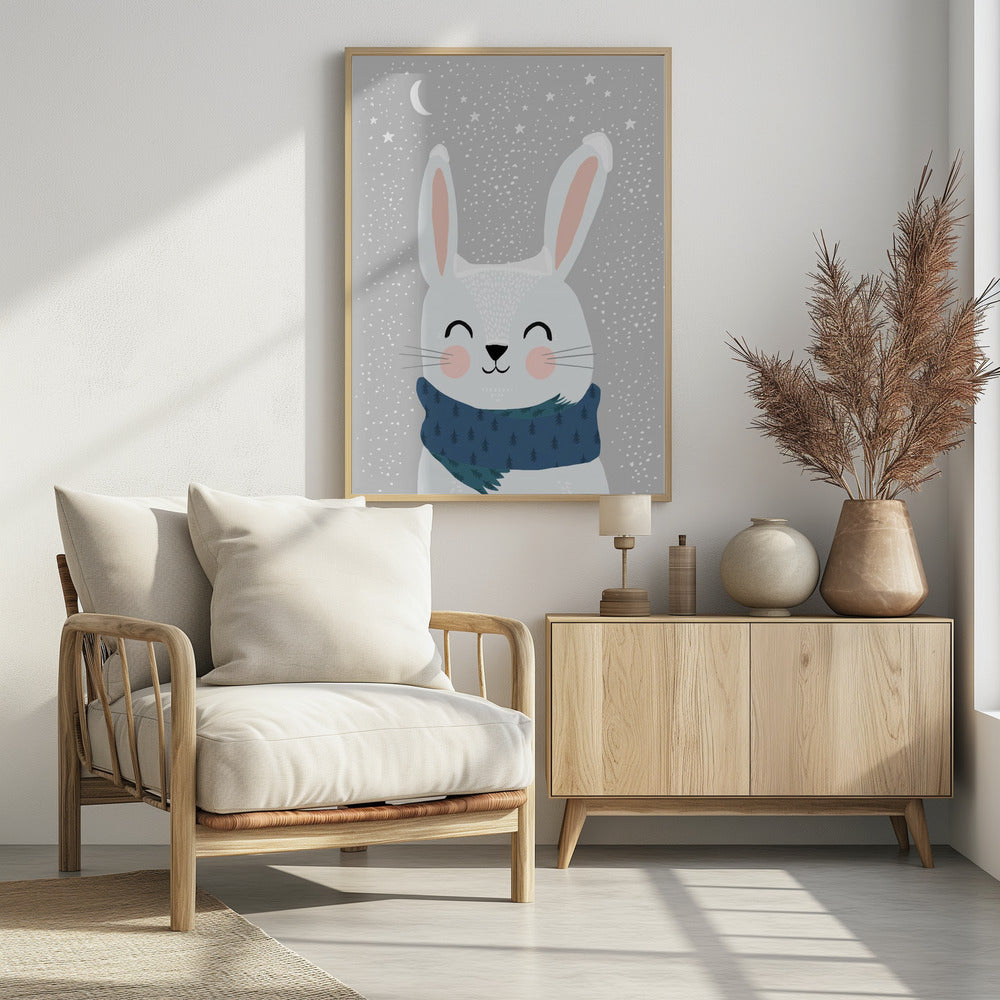 Winterhasenglück | Poster
