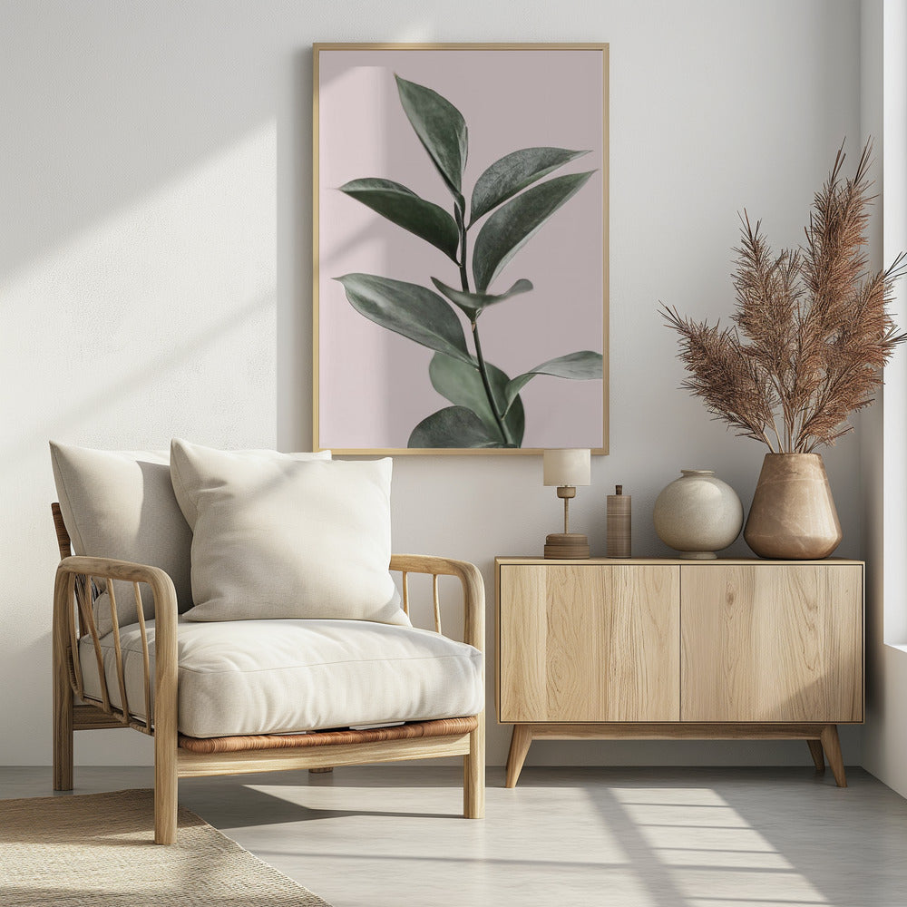 Foliage on Pink | Poster