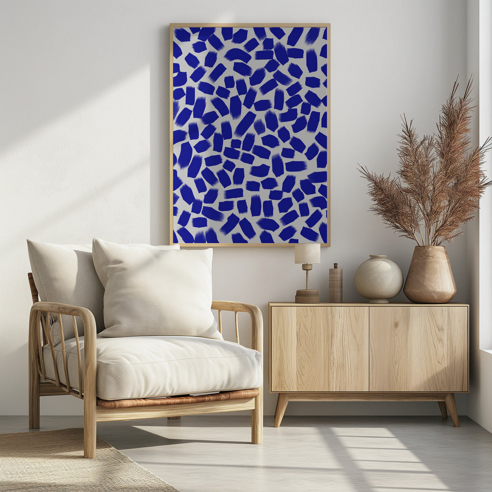 Azurblaue Fragmente | Poster