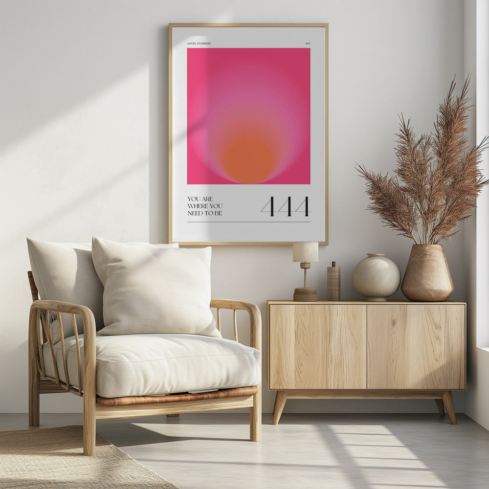 Farbverlauf mit Rosa- und Orangetönen | Poster