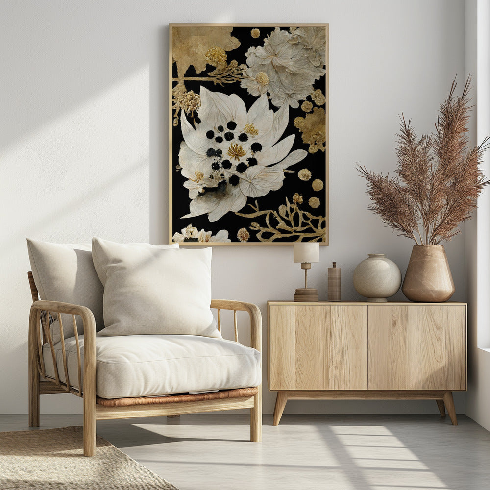 Golden Petal Bloom | Poster