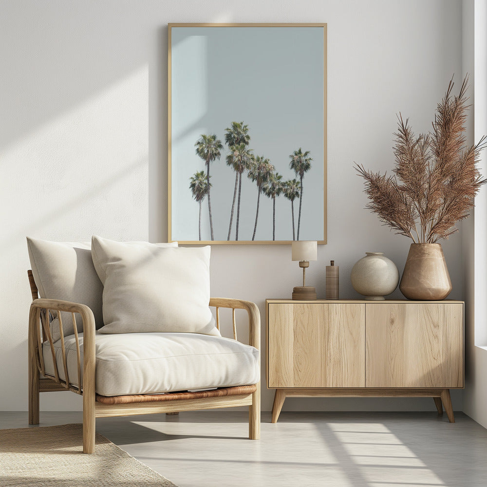 Blue Palm Trees | Poster