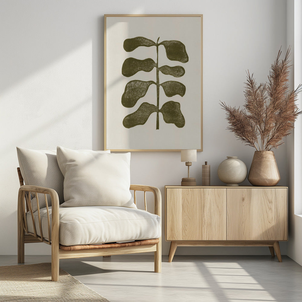 Linocut Plant | Poster