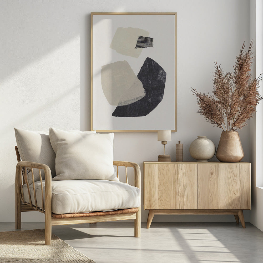 Monochrome Shapes #1 | Poster