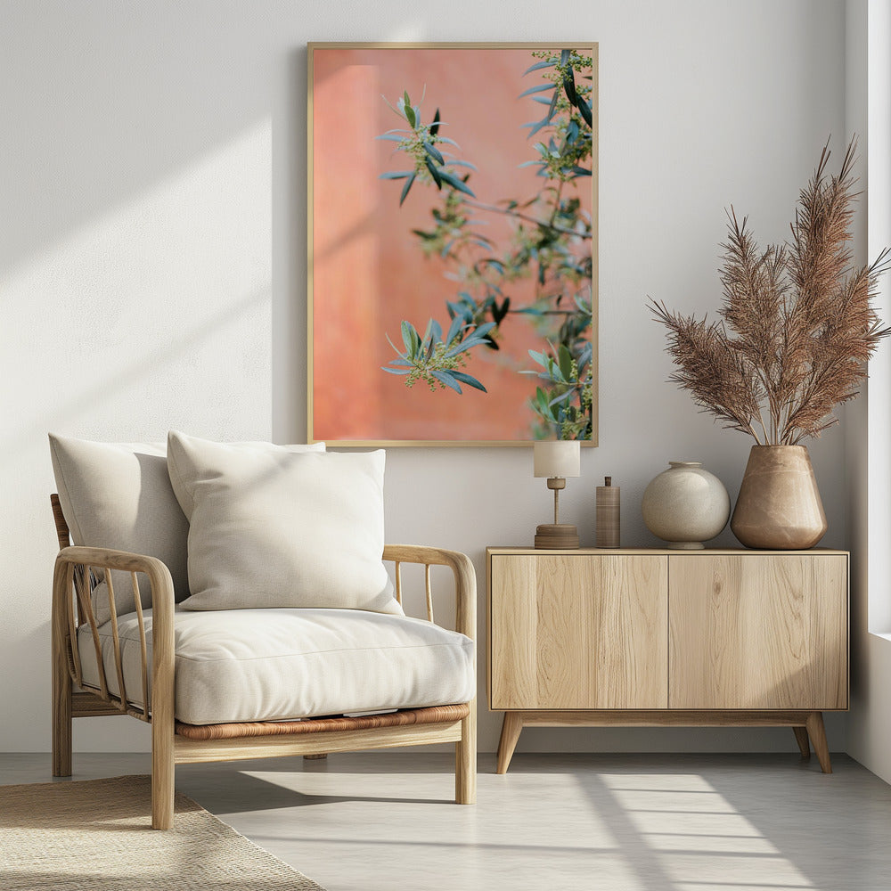 Green and coral | Poster