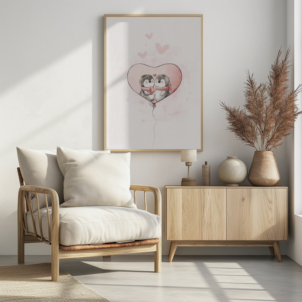 Verliebter Pinguin | Poster