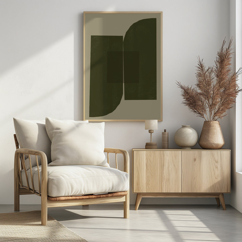 Dunkle geometrische Formen | Poster