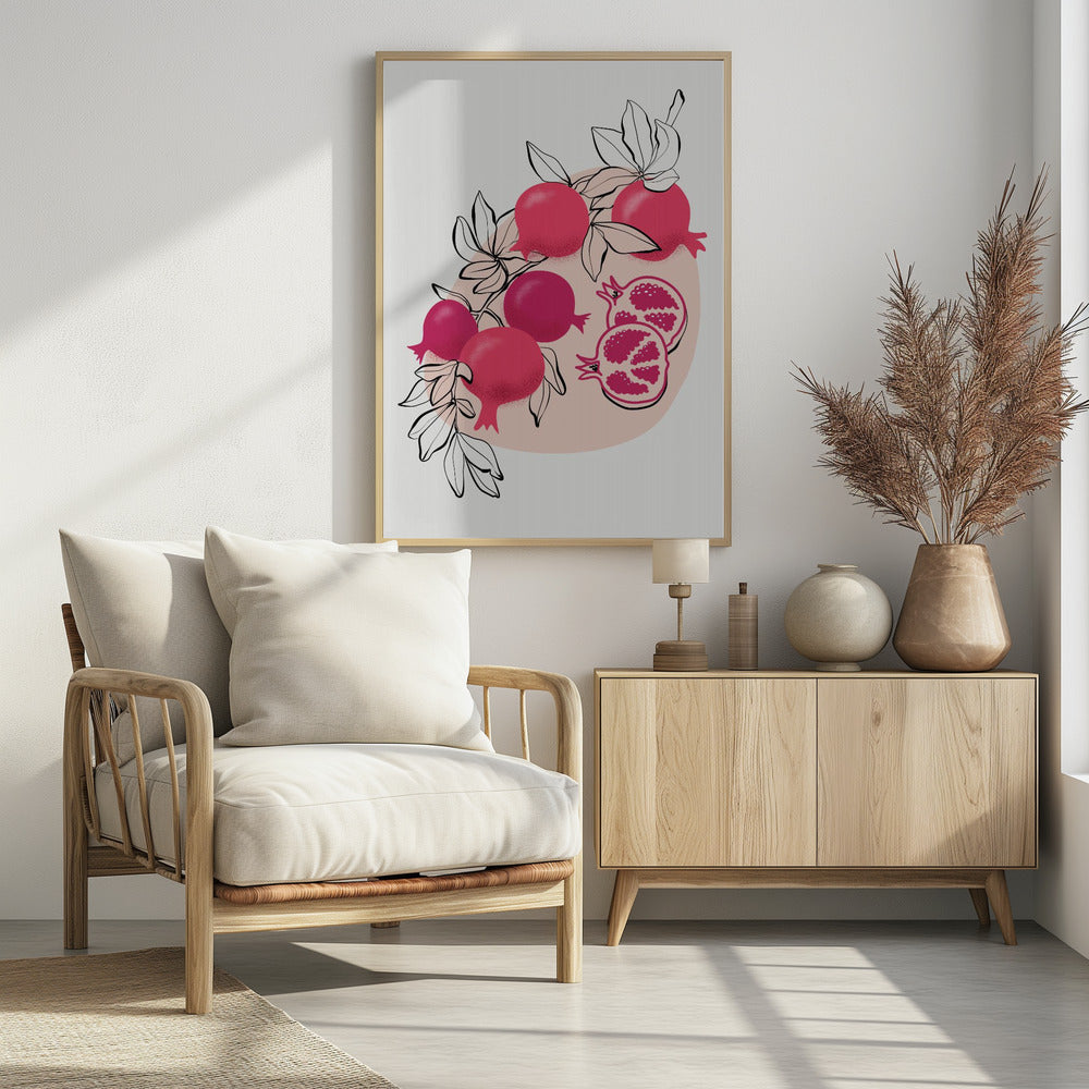 Fathia pomegranates | Poster