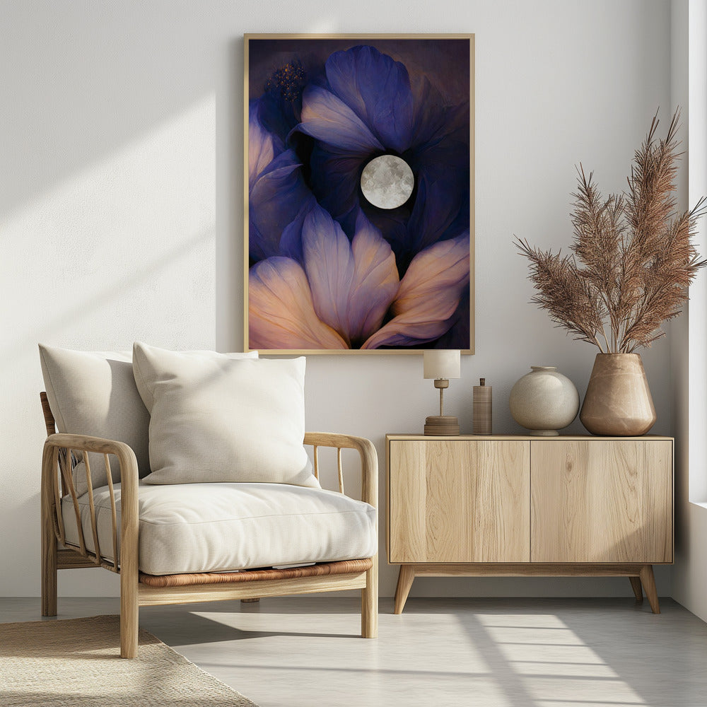 Mondbeschienene Blüten | Poster