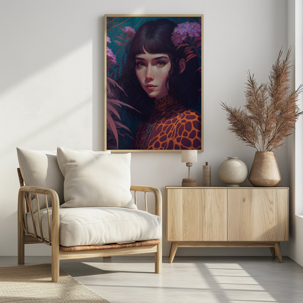 Mystischer Blütenblick | Poster