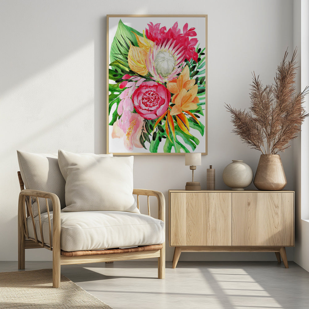 Celia tropical bouquet | Poster