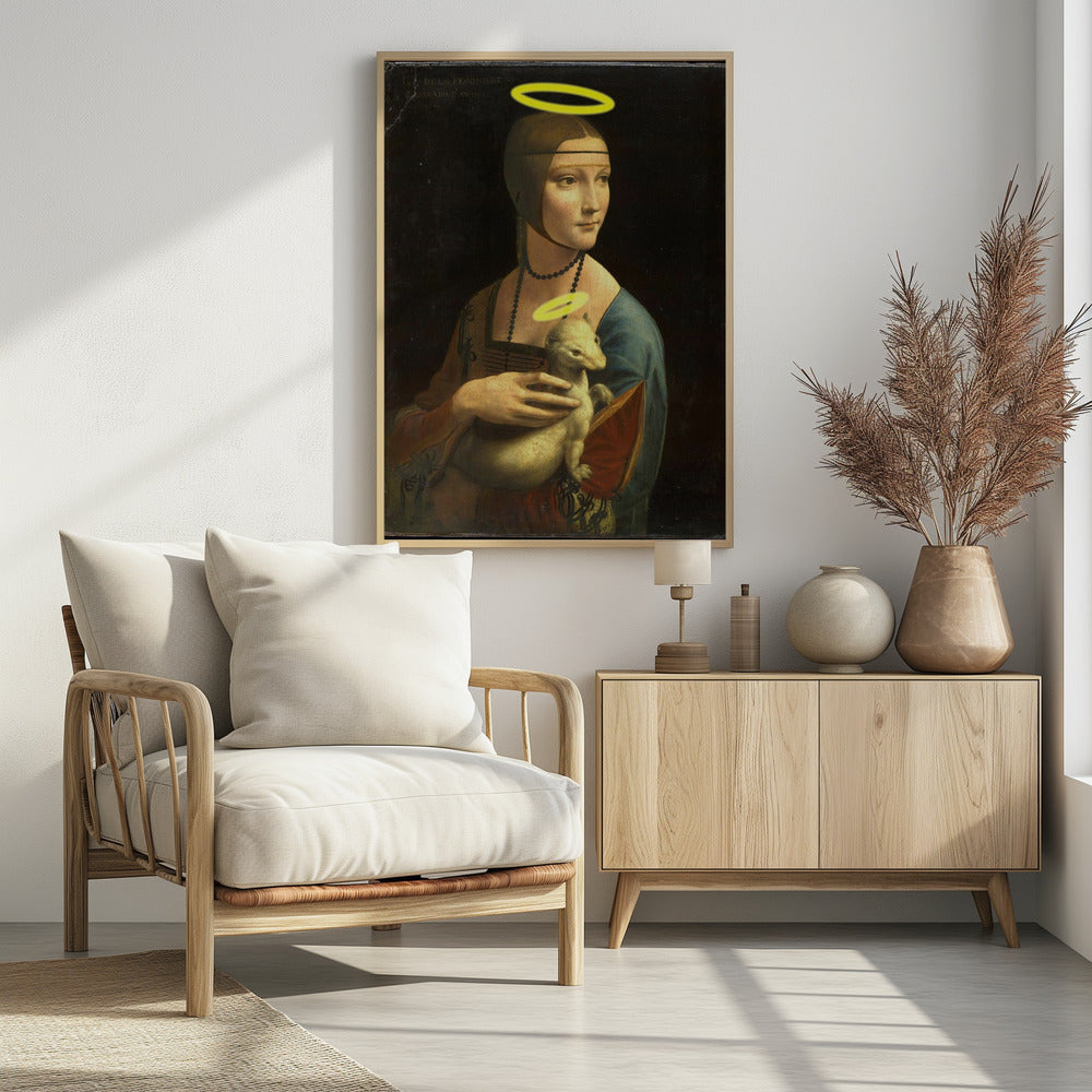 Dame mit Heiligenschein | Poster