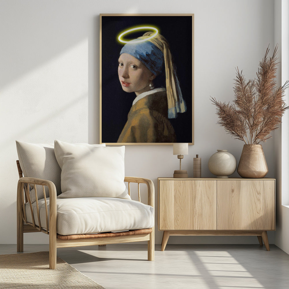 Mädchen mit Heiligenschein | Poster