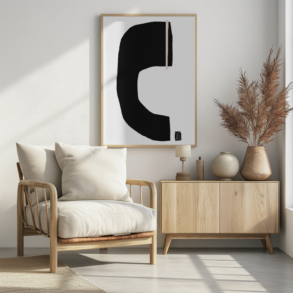 Black Geometric Shapes | Poster