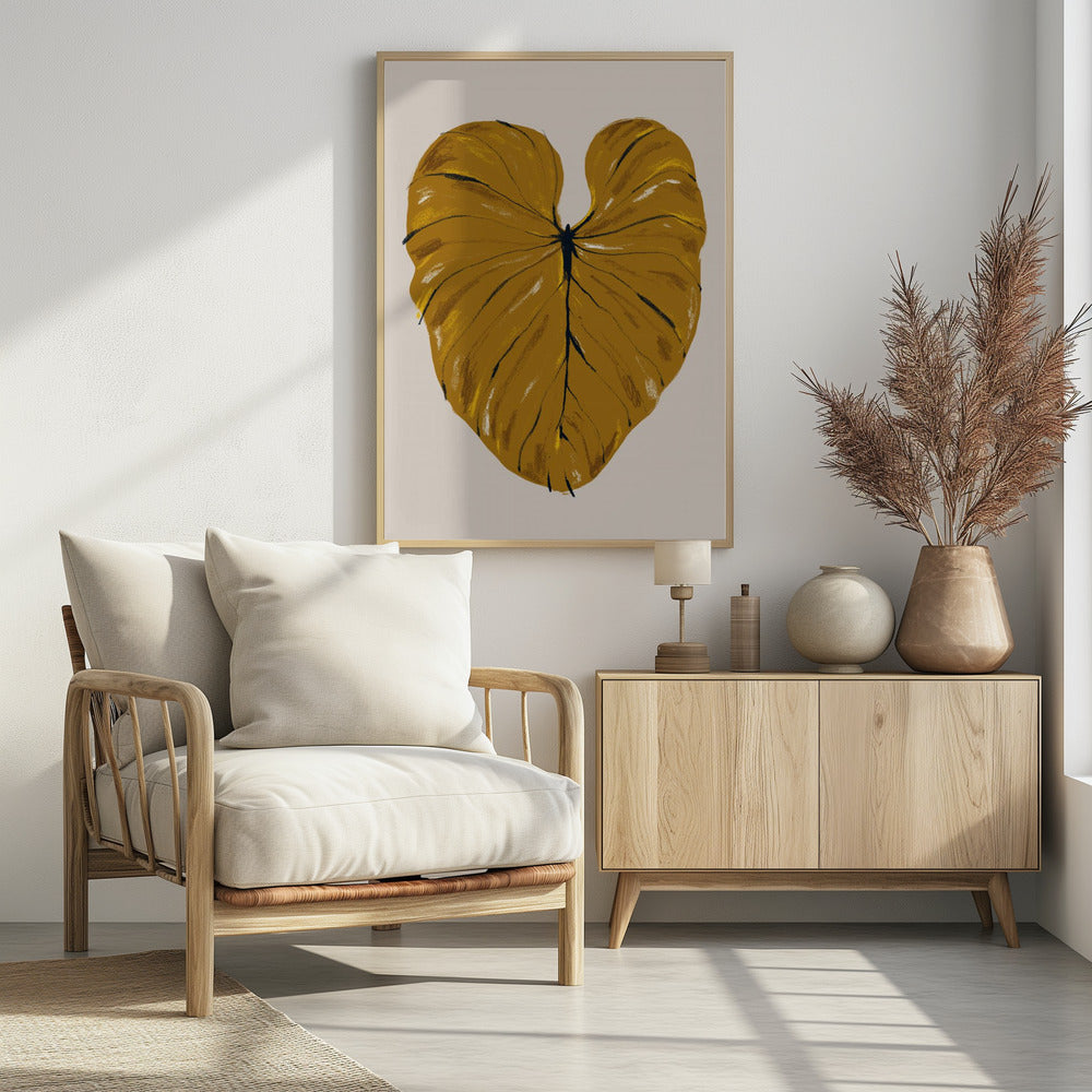 Philodendron Gloriosum Mustard | Poster