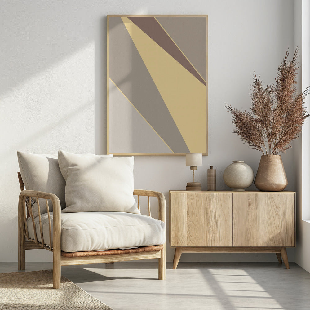 Abstract Shapes Yellow | Poster