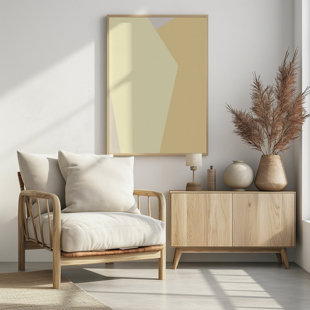 Abstraktes Gelb | Poster