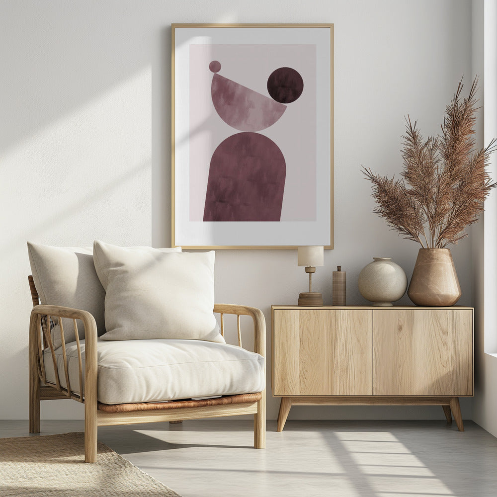Geometrische Formen Lila | Poster