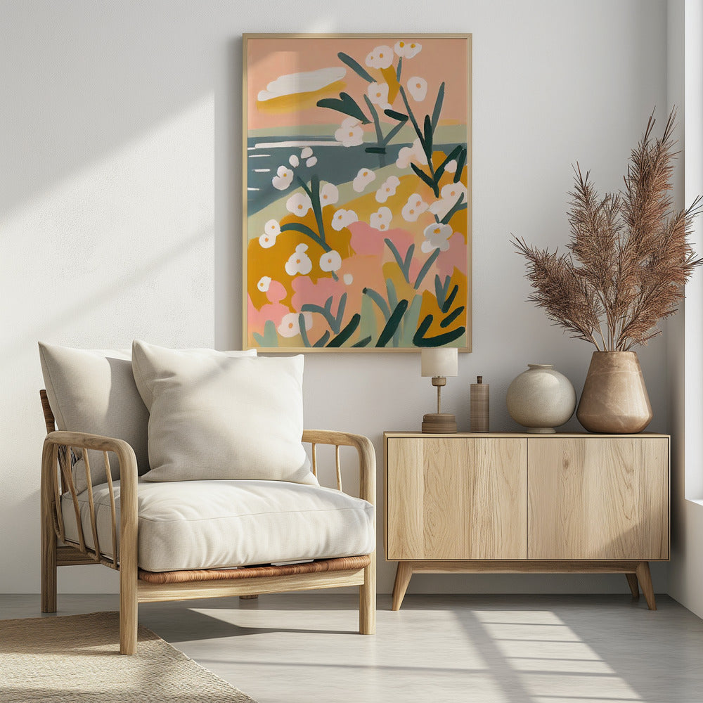 Petals by the Shore | Poster