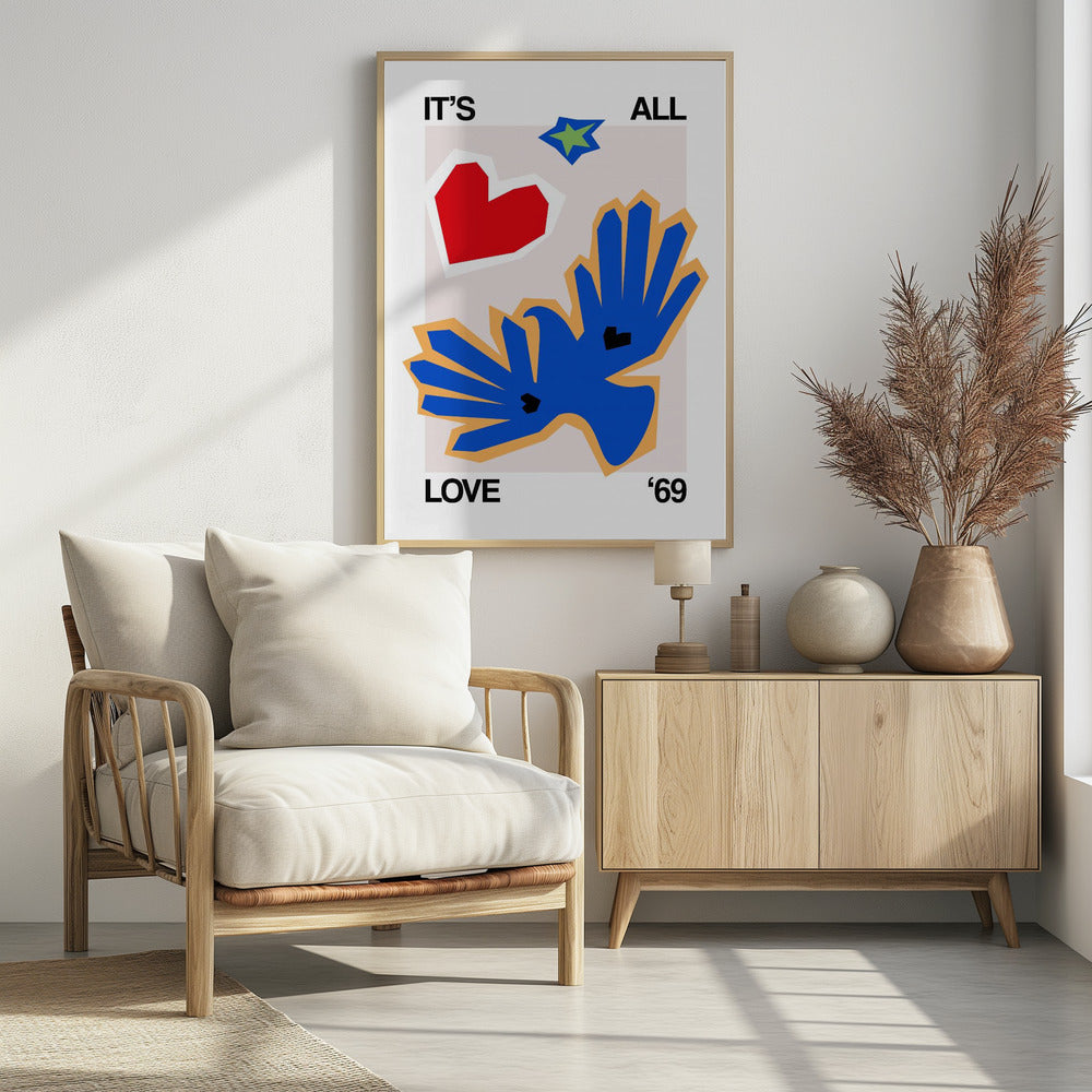 It's All Love '69 Bird Blue | Poster