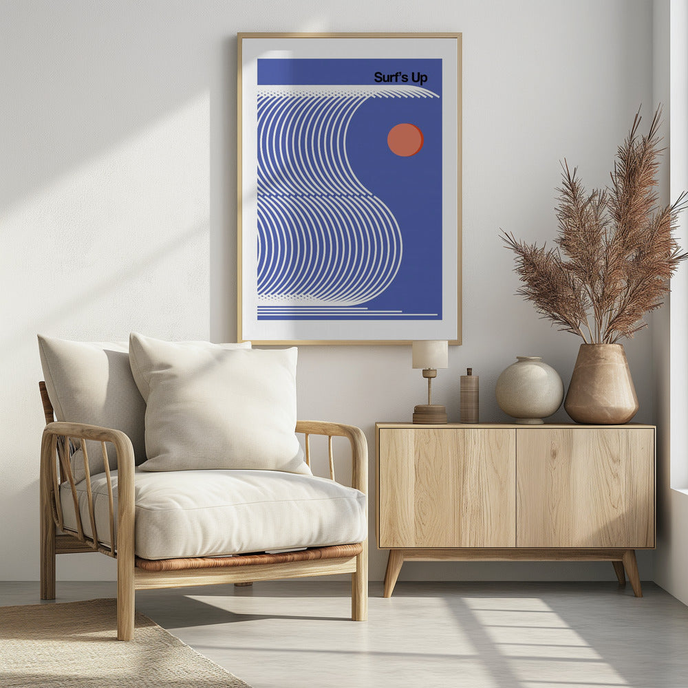 Surf's Up Blue | Poster