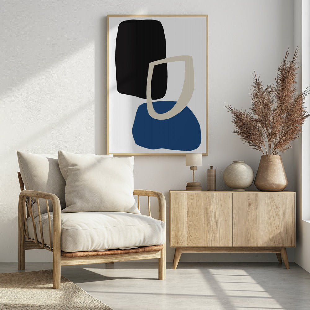 Bunte, kräftige geometrische Formen | Poster