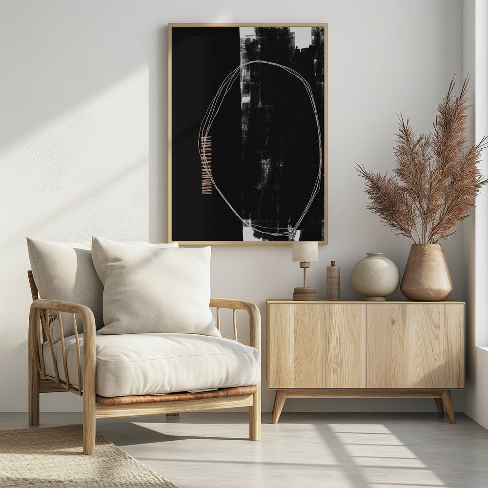 Abstract Black And White Artwork | Poster