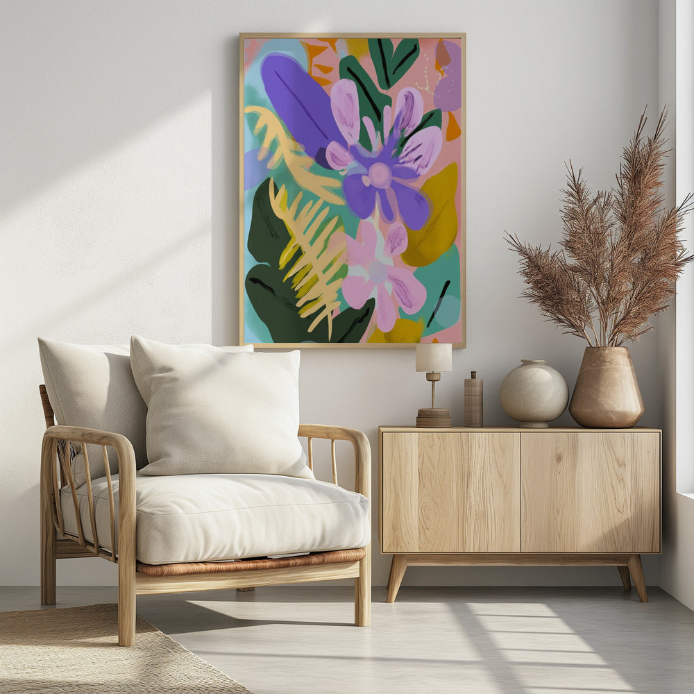 Florales, skurriles Poster