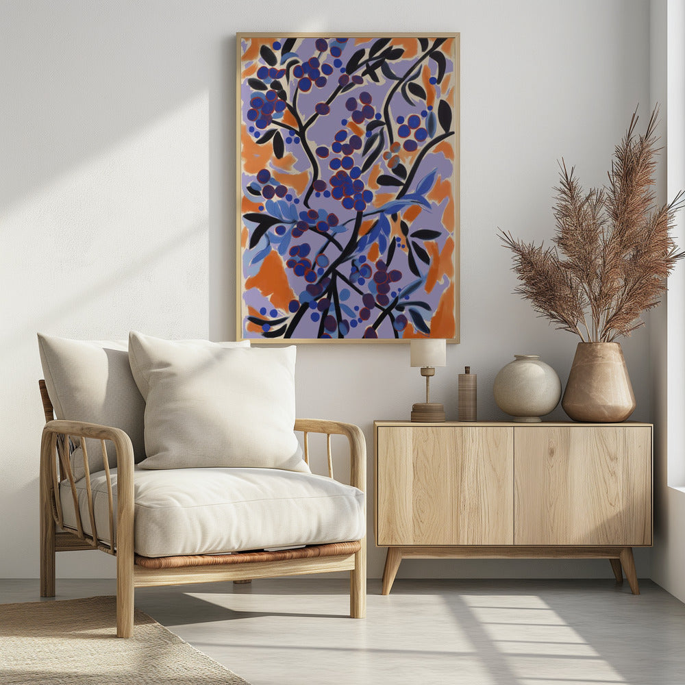 Vibrant Berry Dance | Poster