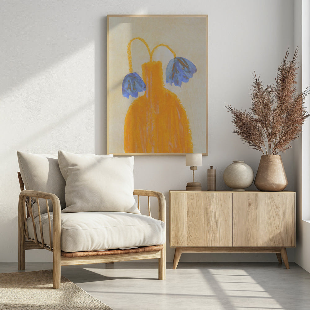 Still Life With a Vase and Two Flowers | Poster