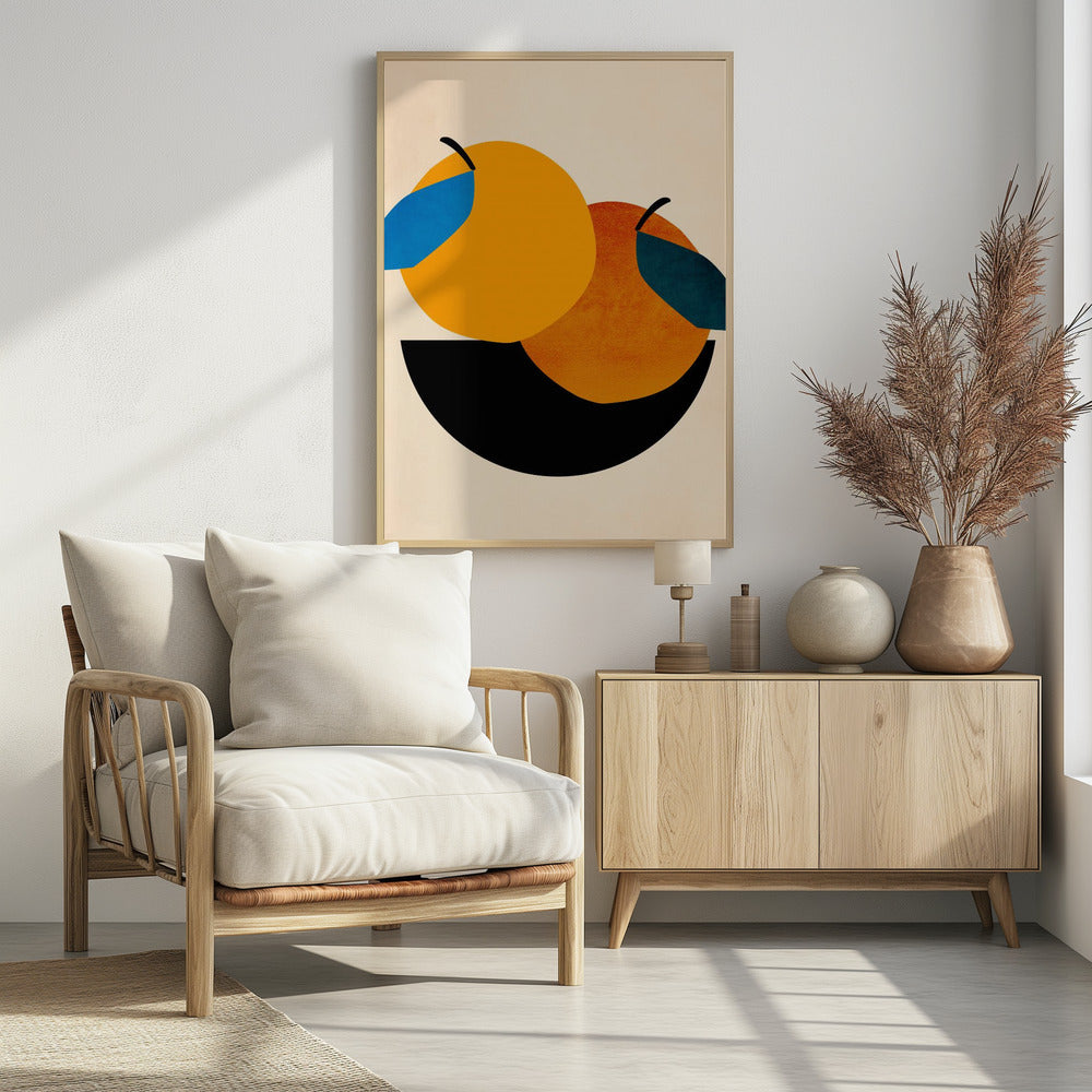 Zwei Orangen | Poster