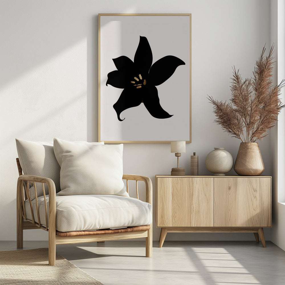 Dunkle Orchidee | Poster