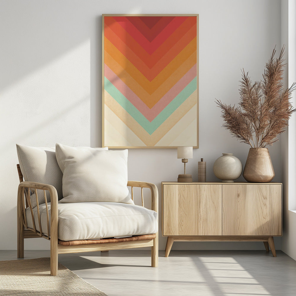 Rainbow Chevrons | Poster