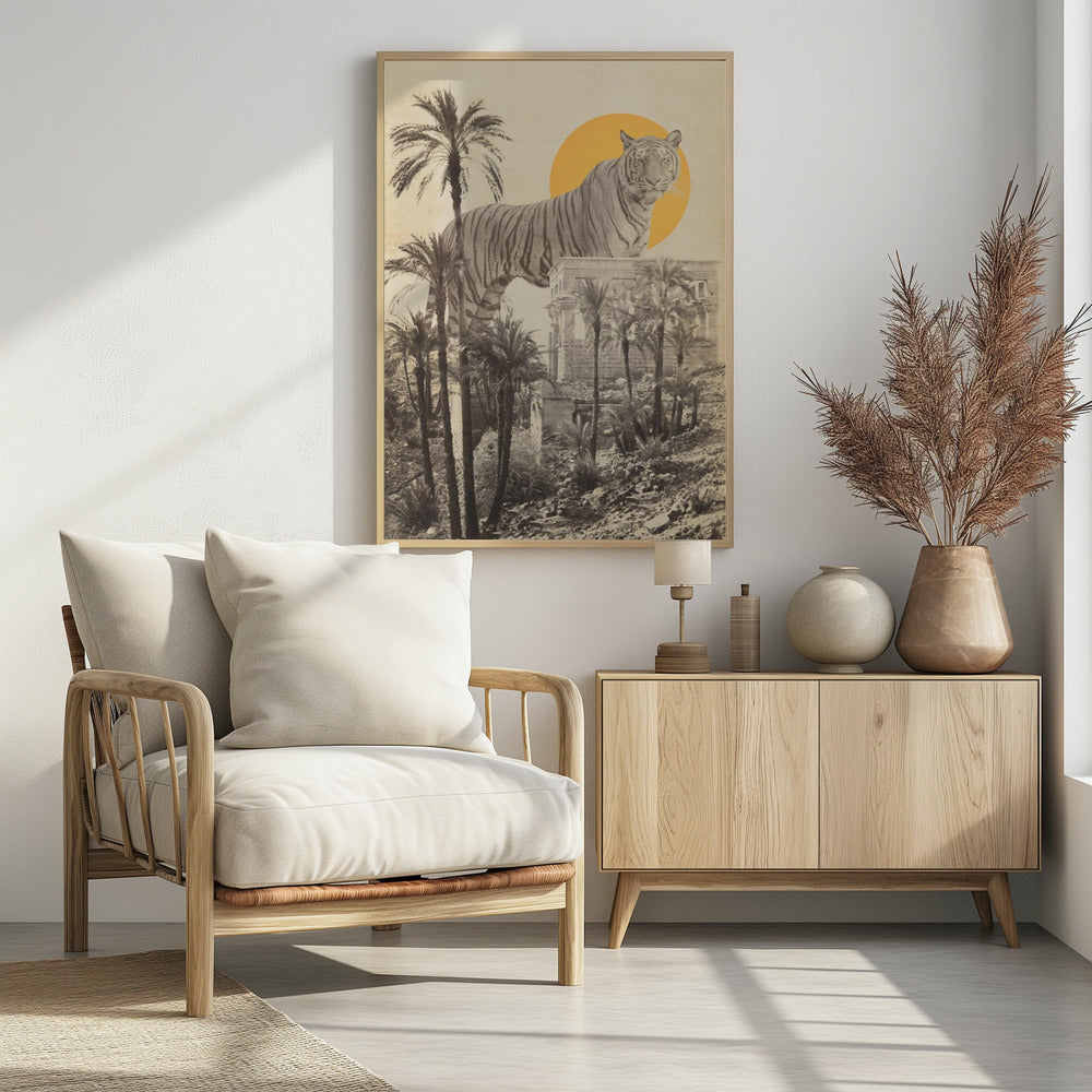 Riesentiger in Ruinen | Poster