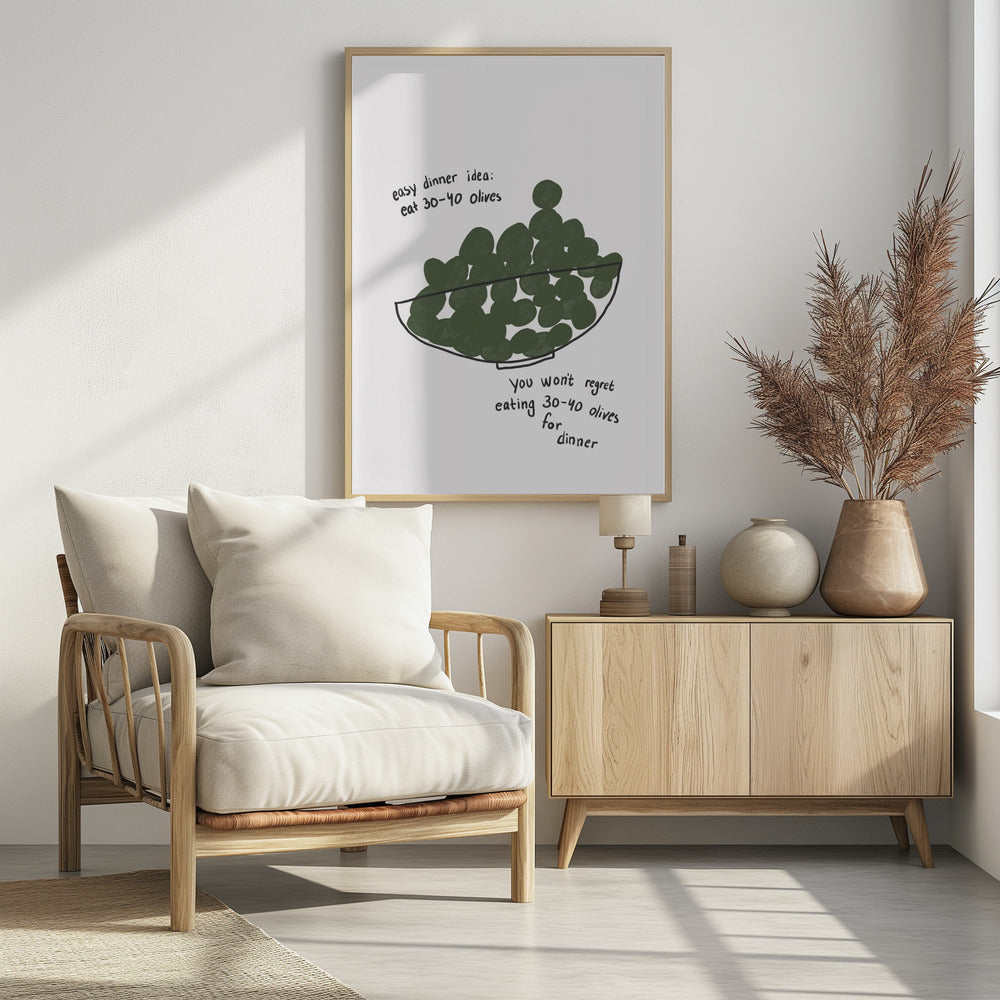 Olive Dinner Delight | Poster