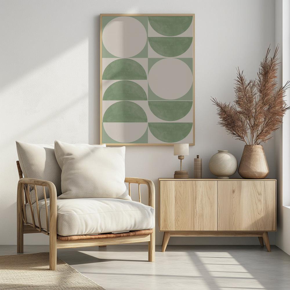 Geometrie in Grün | Poster