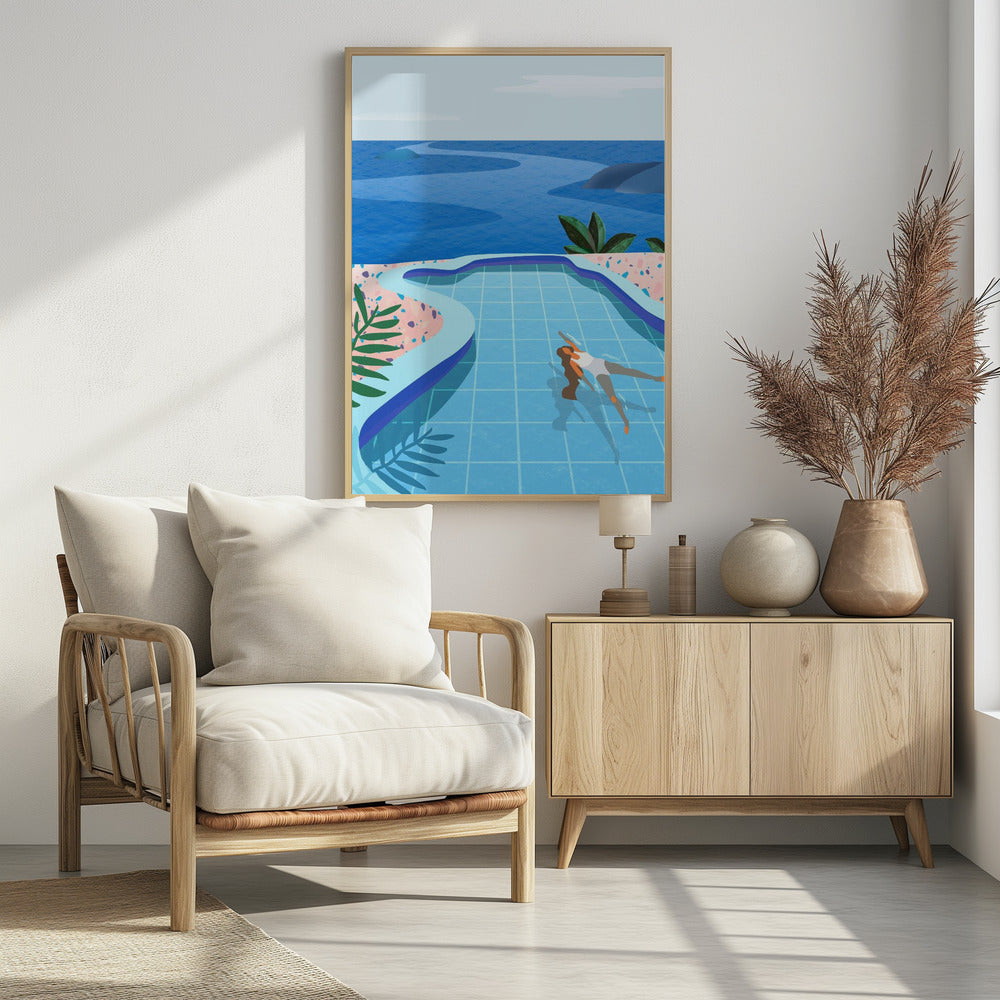 Girl in Pool | Poster