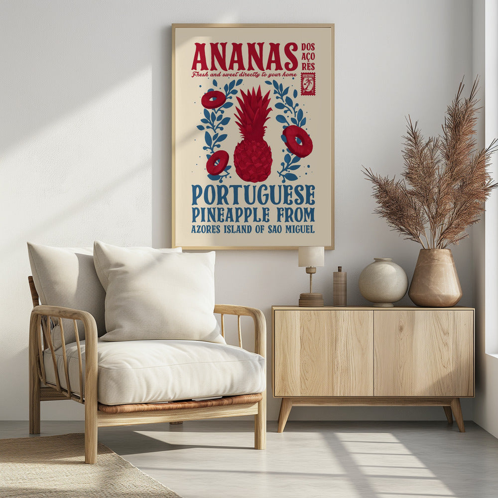 Pineapple kitchen print | Poster