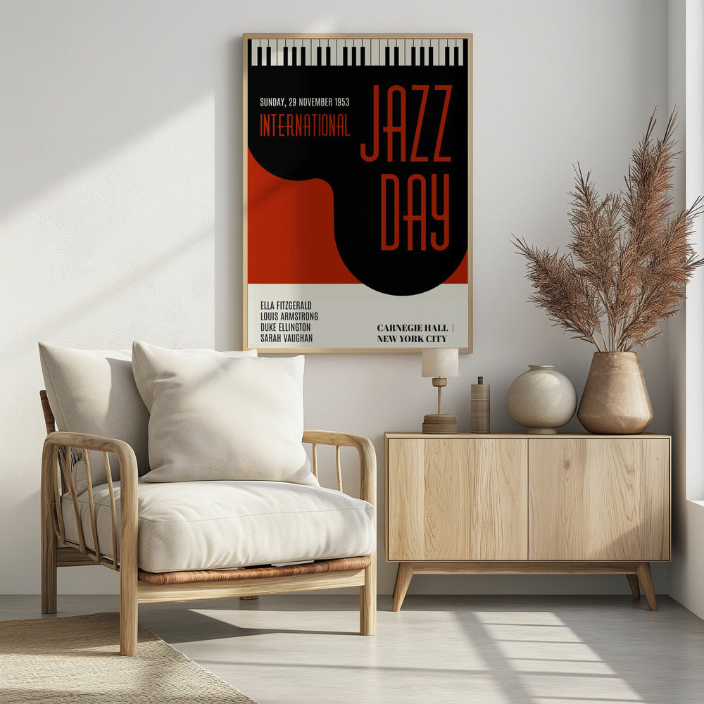 Jazzy Days Dunkelrot | Poster