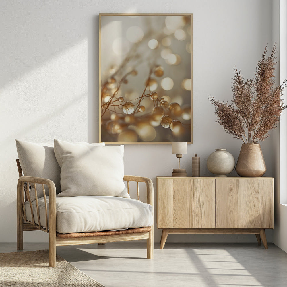 Golden Glow Drops | Poster
