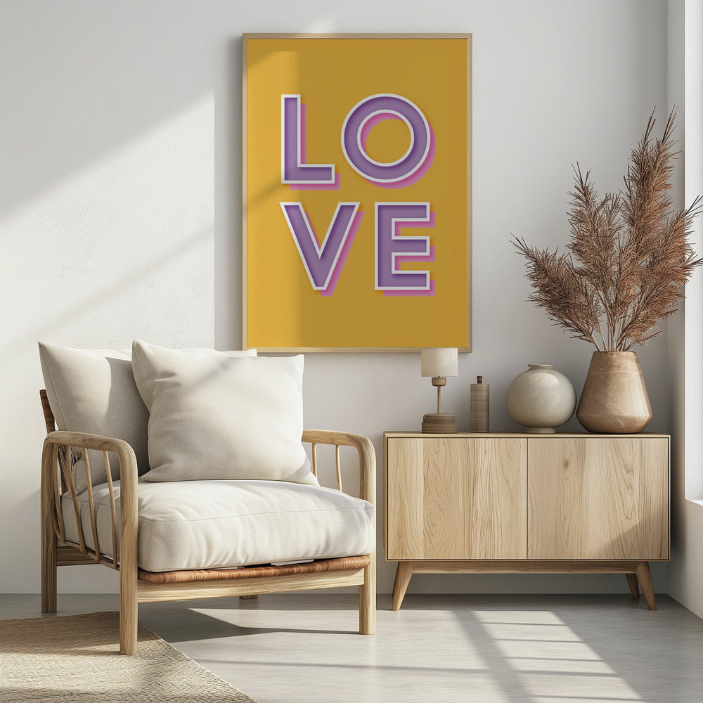 Mutige Liebestypografie | Poster