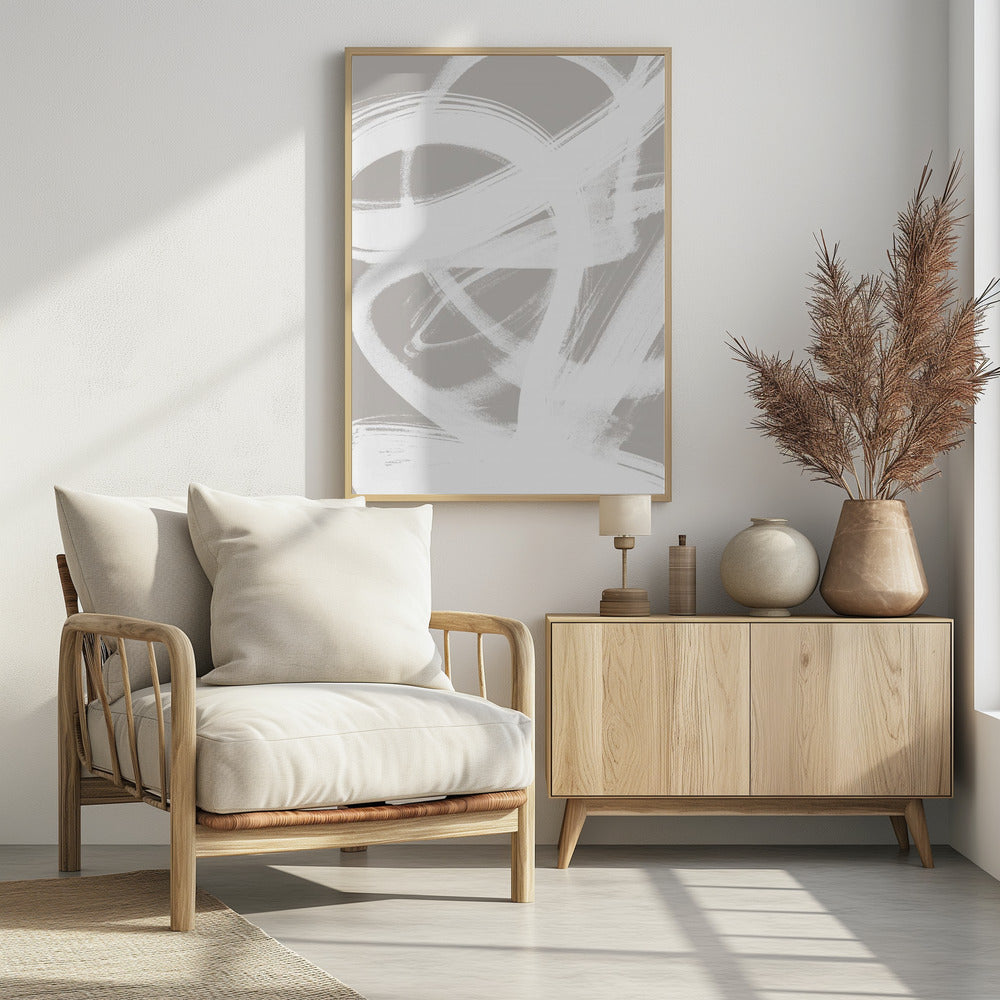 Abstrakte Pinselstriche 6 A1 | Poster