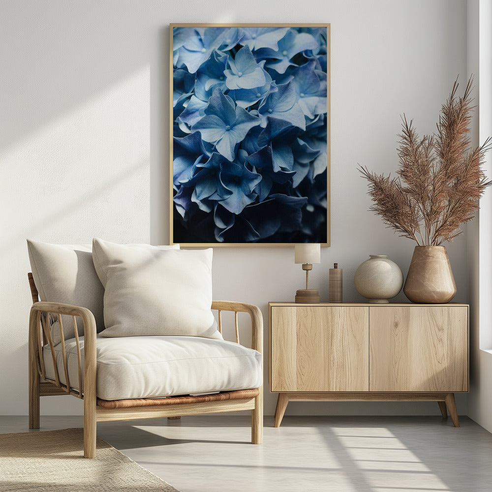 Pretty Sight Blue Hydrangea | Poster