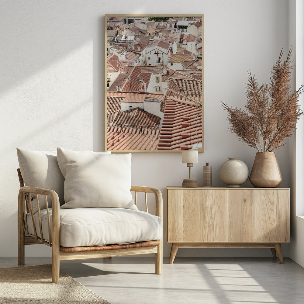 Rote Ziegeldächer | Poster