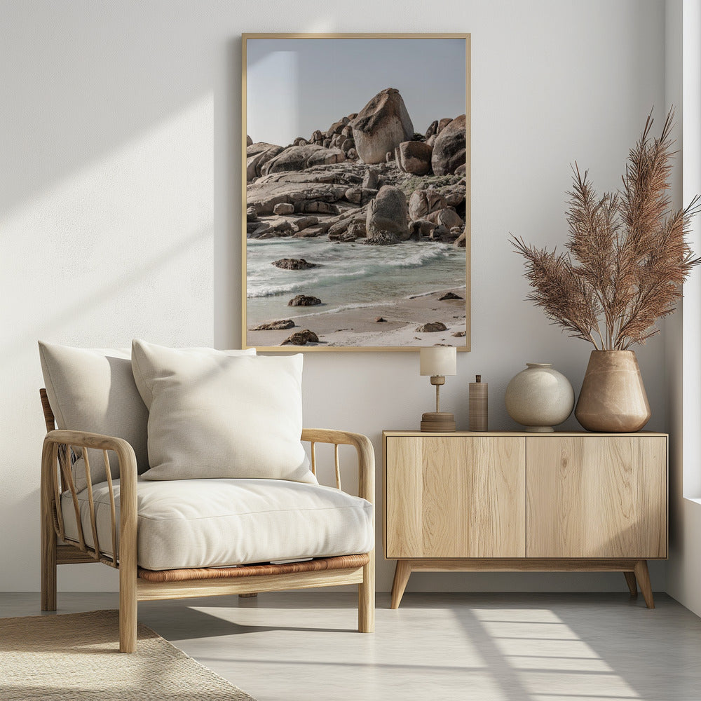 Glückseligkeit an der Felsküste | Poster