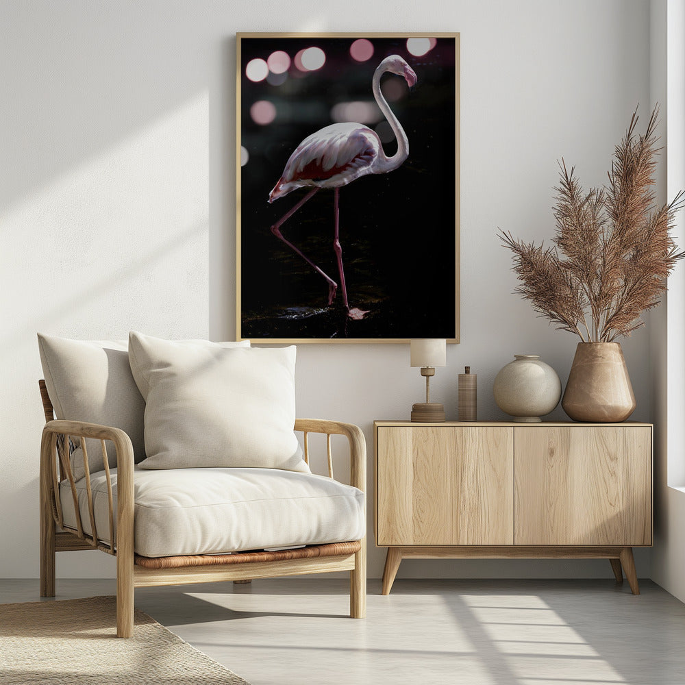 Eleganter Flamingo | Poster