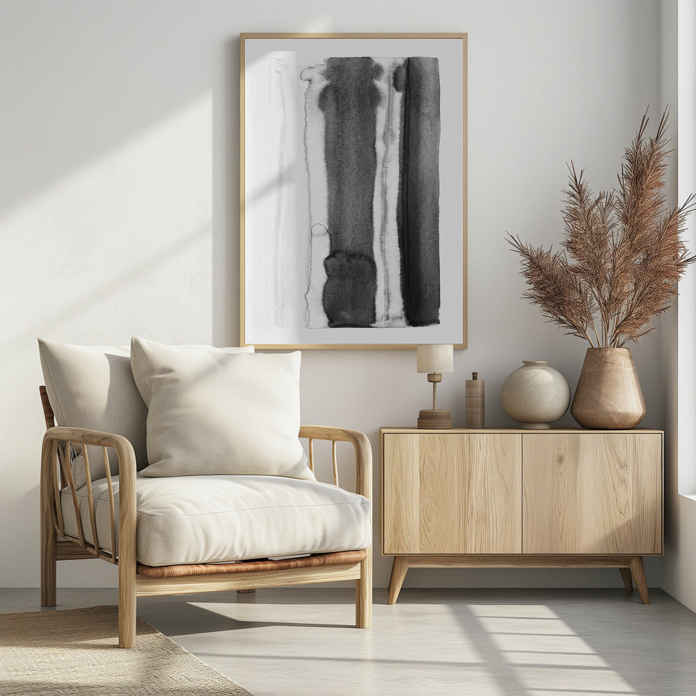 Monochromer Fluss | Poster