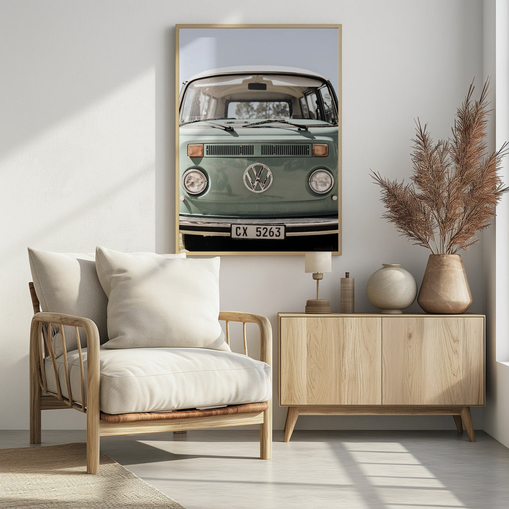 Klassisches Design in sanften Grüntönen Autos | Poster